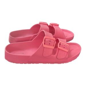 Aquatherm Pink Slip On Buckle Strappy Slides Sandals EU 39